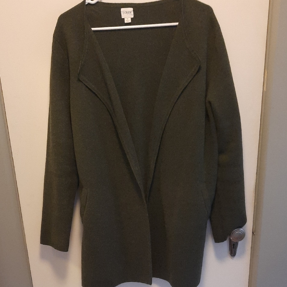J. Crew Dark Green Knit Sweater